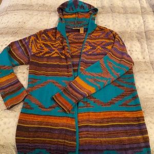 Wrangler Long hooded cardigan sweater